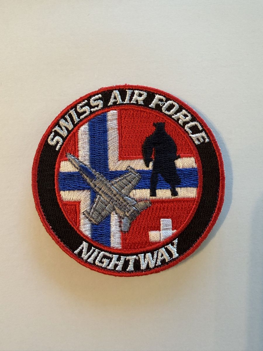 Schweizer Armee Plaketten & Abzeichen: Swiss Air Force Nightway patch  – Gebraucht aus Chamoson von Lio_Rey