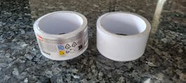 2x Paketklebeband klar 50mm x 30m neu