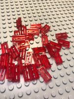 Lego 23 x  Platte 1x2 mit Gitter (2412) transparent rot