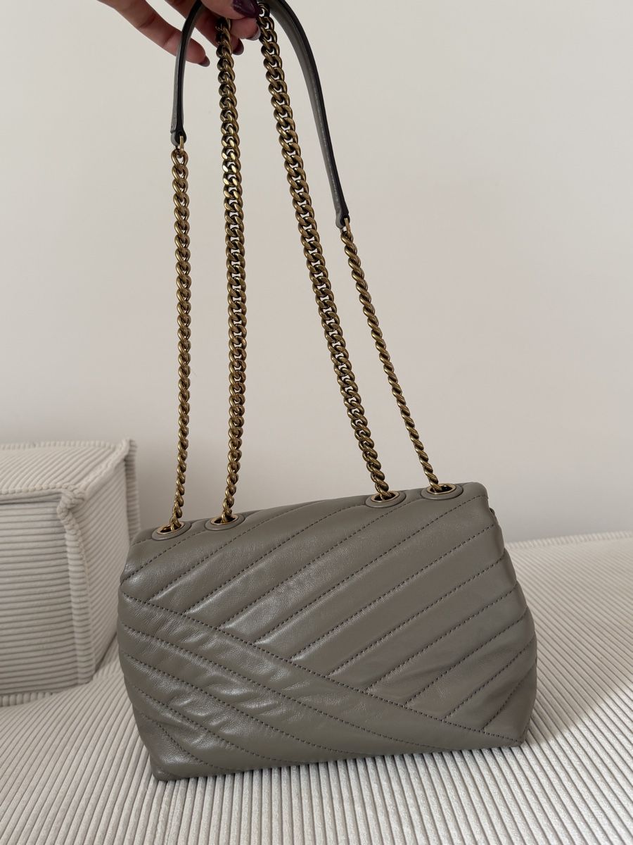 Tory Burch Borse da donna: Tory Burch Schultertasche Kira in Grau – Nuovo (secondo la descrizione) da Adliswil venduto da tioe 6