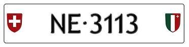 Schilder: Plaque auto NE 3113 – Neu (gemäss Beschreibung) aus Boudevilliers von ENCHERES-PLAQUES-NE