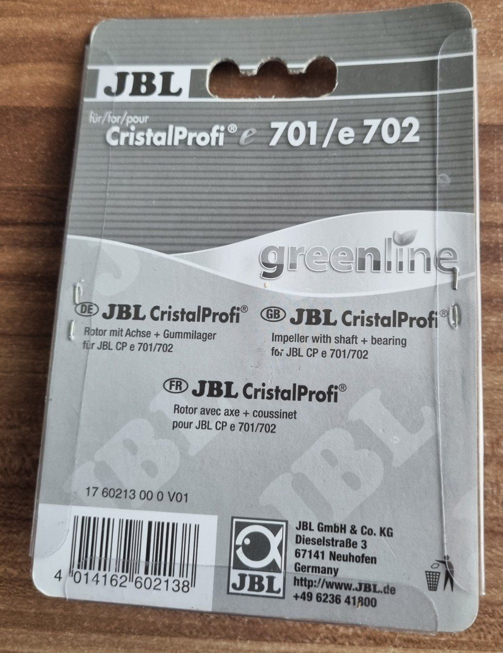 JBL Filter: JBL Rotor Cristal Profi 701-702 Filter – Neu und originalverpackt aus Unterengstringen von Panther 1