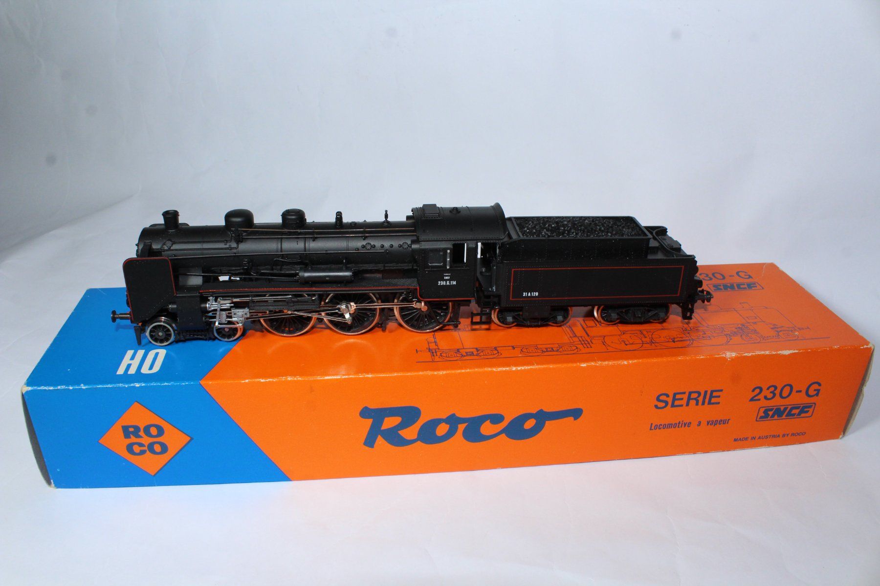 Roco Modellini di ferrovie: Roco, SNCF Dampflok, Serie 230-G – Nuovo (secondo la descrizione) da Siebnen venduto da Loisel9
