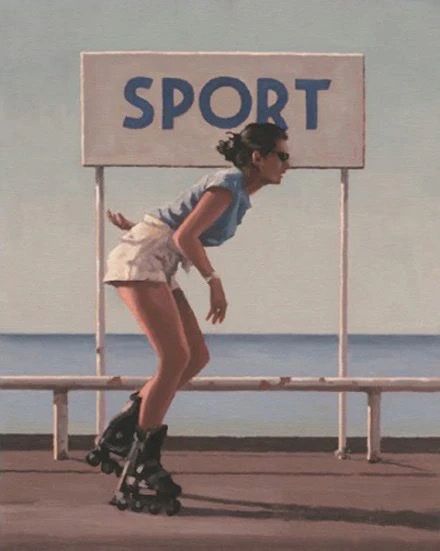 Poster & Bilder: Jack Vettriano, ART PRINT, passender Vintagerahmen – Gebraucht aus Rütihof von Yaro22