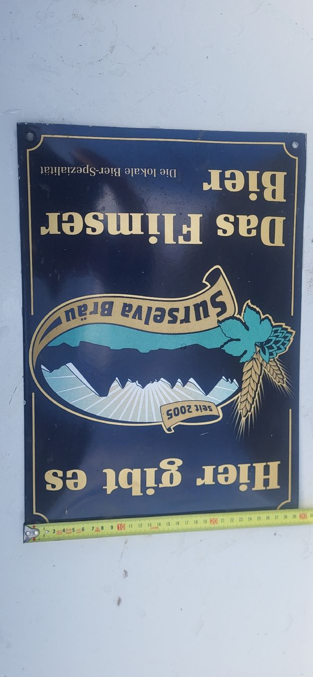 Toutes les décorations: Flims er Bier Blechschild bombiert – D'occasion à Fläsch par Palo0 2