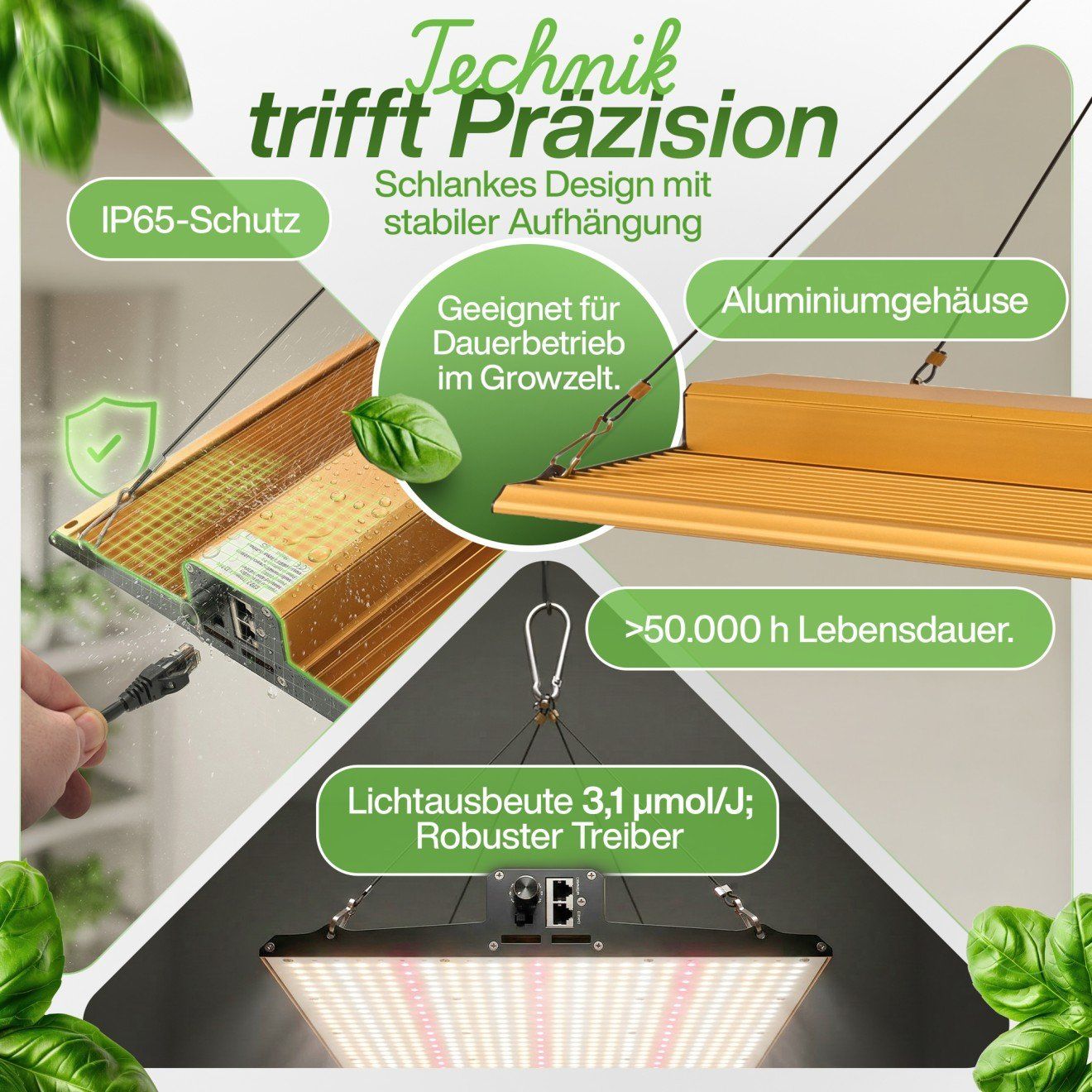 Lampade: Peralux QB-JT240 Quantum Board LED Grow Light Panel 240Watt – Nuovo e nell'imballaggio originale da Rietheim venduto da PeraLux 4