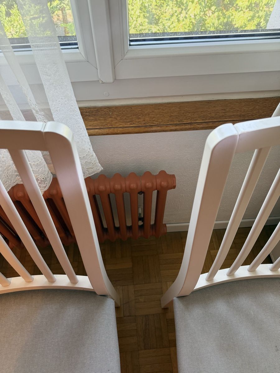 Ikea Stühle: 4 Stühle weiss/grau mit Polster Sitzfläche – Gebraucht aus Luzern von Grawp 8