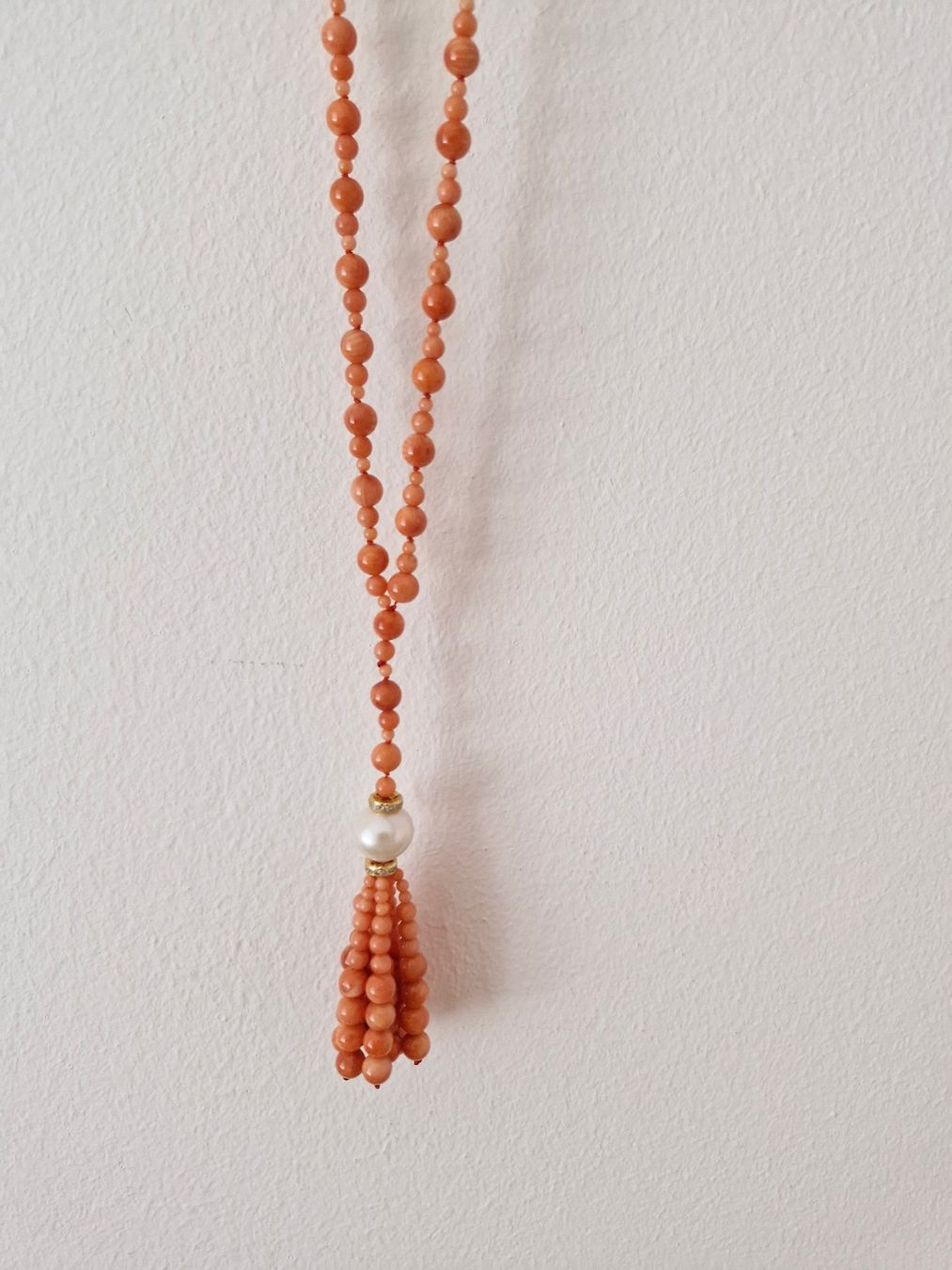 Catenine: Korallenkette mit schöner Quaste – Nuovo e nell'imballaggio originale da Muenchen venduto da enjoymunichdesign 4