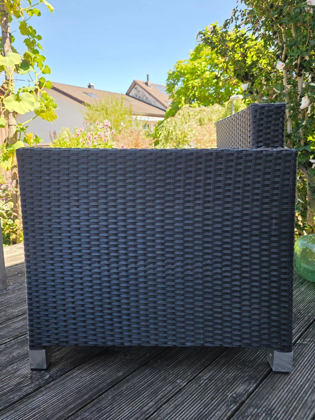 Sofas: Gartensofa und Gartensitz Polyrattan anthrazit – D'occasion à Villnachern par magie204 6