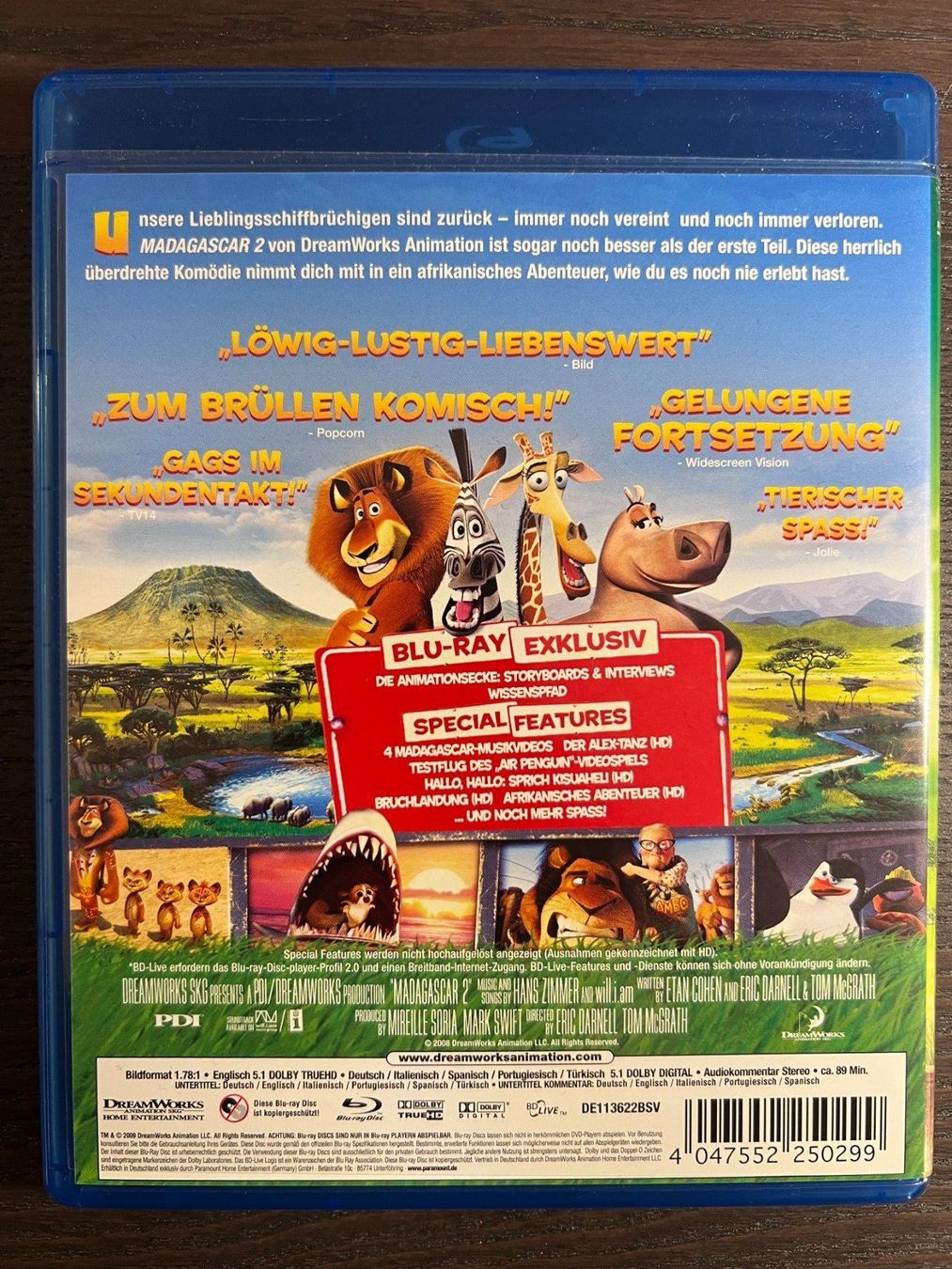 Alle DVDs: Madagascar 2 – Gebraucht aus Zürich von Blu-ray_ZH 1