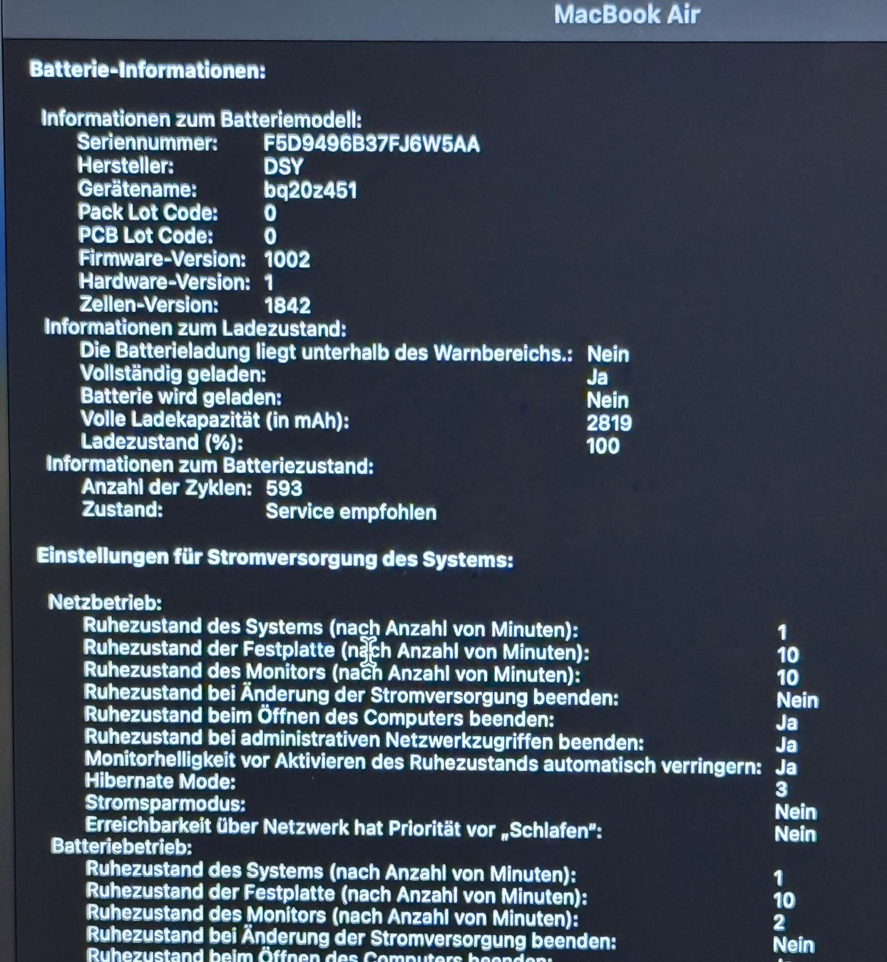 Apple Notebook: MacBook Air 2018 A1932 500GB – Usato da Unterengstringen venduto da NOISE 8