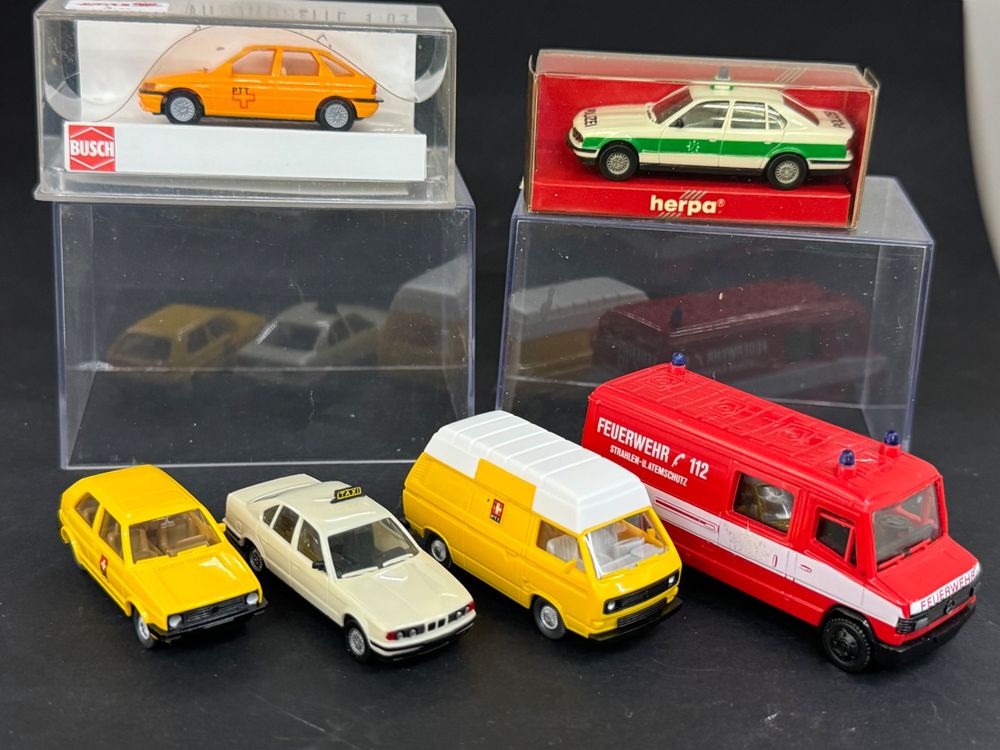 6x 1:87 Modelle PTT Post Polizei Feuerwehr Taxi (Gebraucht) in Luzern ...