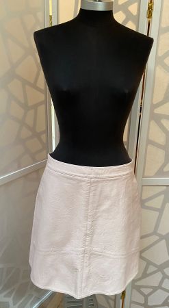 Great pale pink imitation leather skirt. M