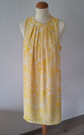 H&M Sommerkleid, Grösse 34, Gelb-Weiss - Top Zustand!