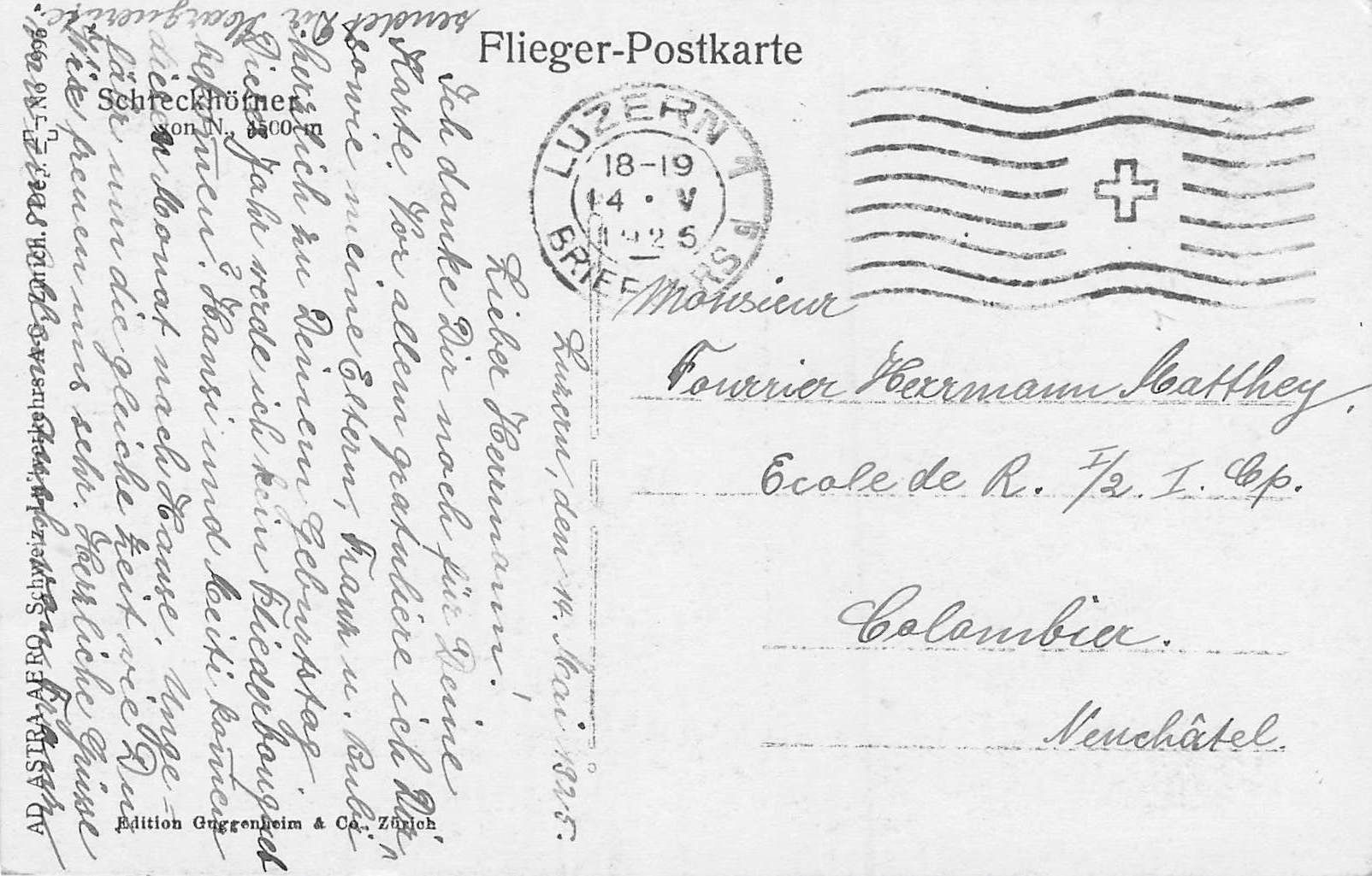 Ansichtskarten: Schreckhörner – Gebraucht aus Biasca von Blenio71 1