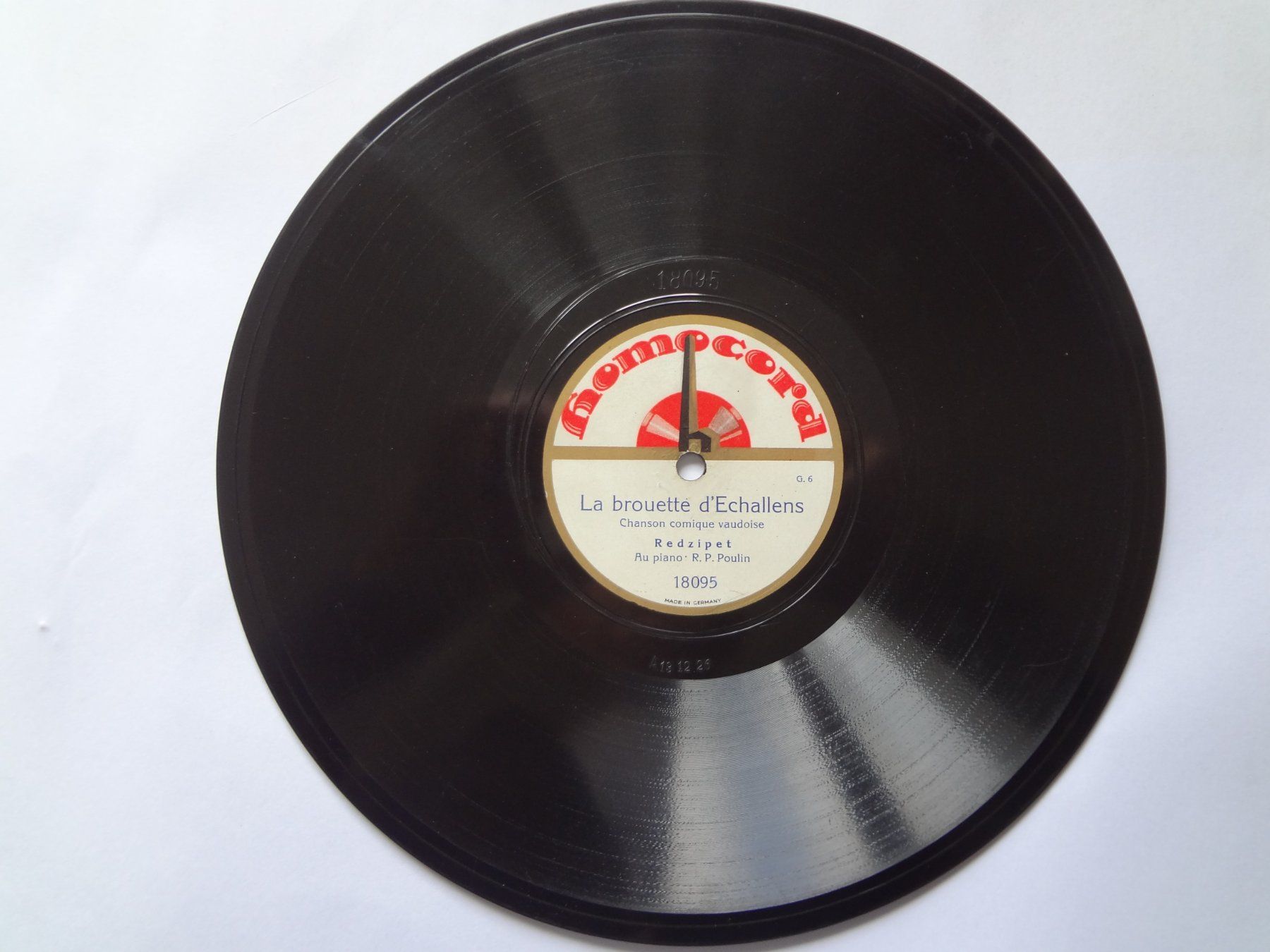 Dischi in vinile: La brouette d'Echallens - Redzipet - Disque 78 tours - – Usato da Aigle venduto da Robflac55 2