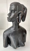 🟢 Buste art africain en bois Afrikanische Frauenbüste Holz