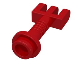 Lego 2x System Stange mit 3 Fingern und endnoppe(2433) rot