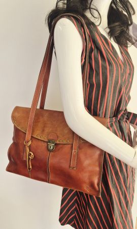 PATRICIA NASH LEDERTASCHE TASCHE BAG LEDER VINTAGE STYLE TOP