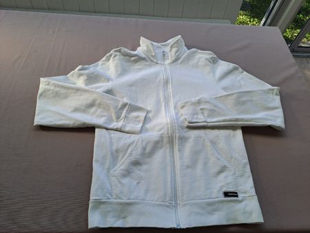 Sweatjacke Lifetime weiss Baumwolle Grösse M gebraucht