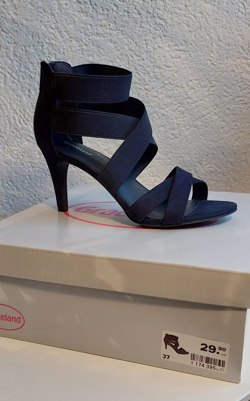 Graceland Scarpe da donna: Sandalette Marineblau Gr 37 - NEU – Nuovo e nell'imballaggio originale da Zizers venduto da toasty01 6