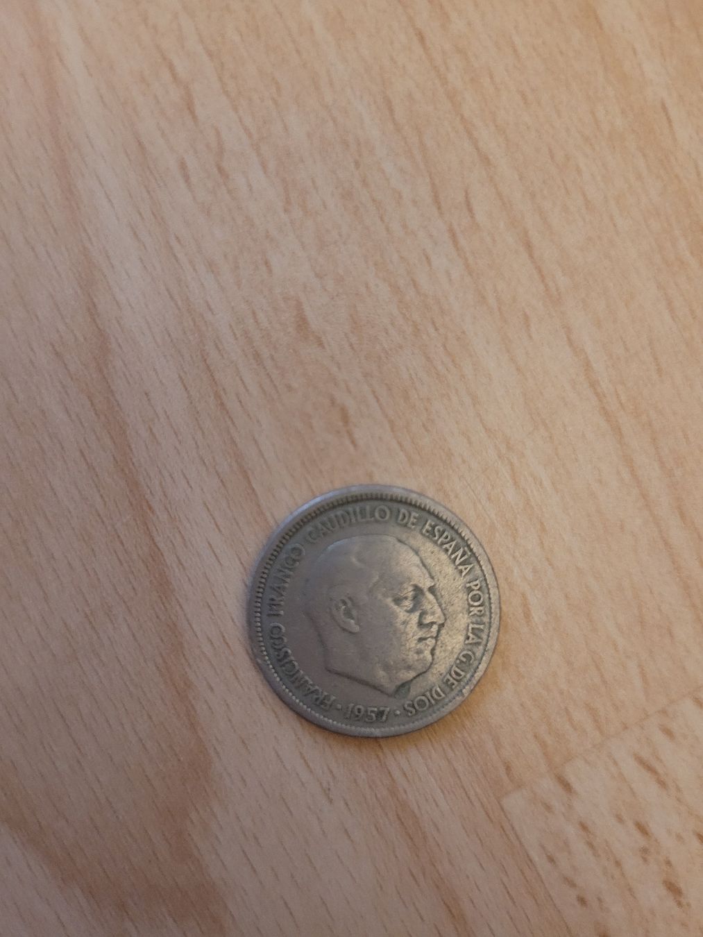 Tutti le monete: Spanien: 5 Pesetas, 1957, General Franco – Usato da Inwil venduto da Flower2325 1