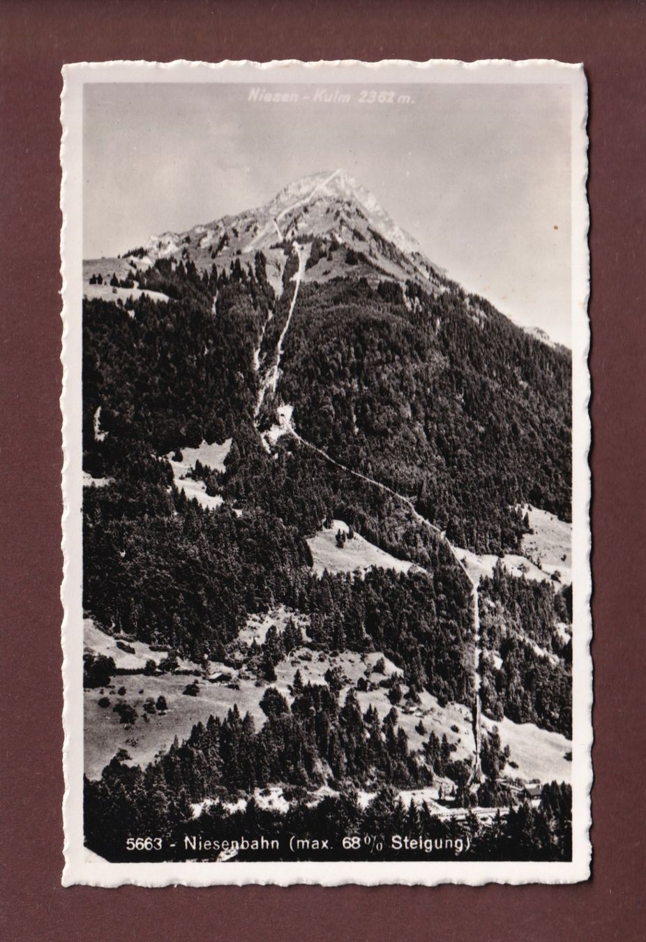 Ansichtskarten: NIESEN - Niesenbahn – Gebraucht aus Pully von nicecards-shop