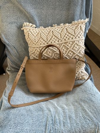 Handtasche Leder hellbraun neu