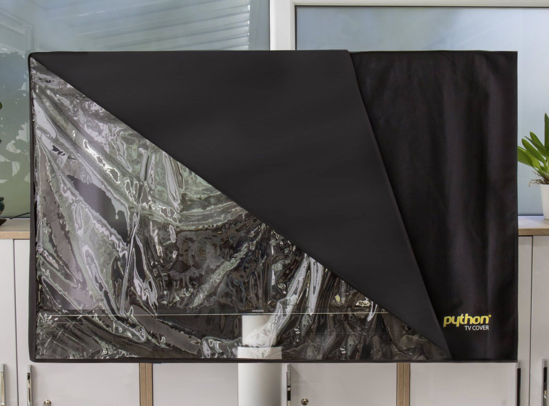 Cover & Protezioni schermo: Python TV-Cover, 55" bis 58" Zoll, wetterfeste Schutzhülle – Nuovo (secondo la descrizione) da Unterengstringen venduto da Tnovus 5