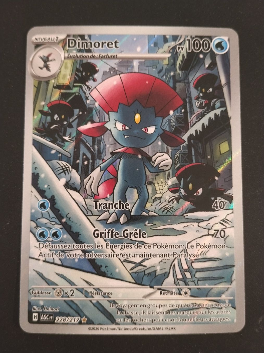 Pokémon Carte collezionabili: Pokémon Héros Transcendants: Dimoret 228/217 FR – Usato da Palézieux-Village venduto da oufoux08