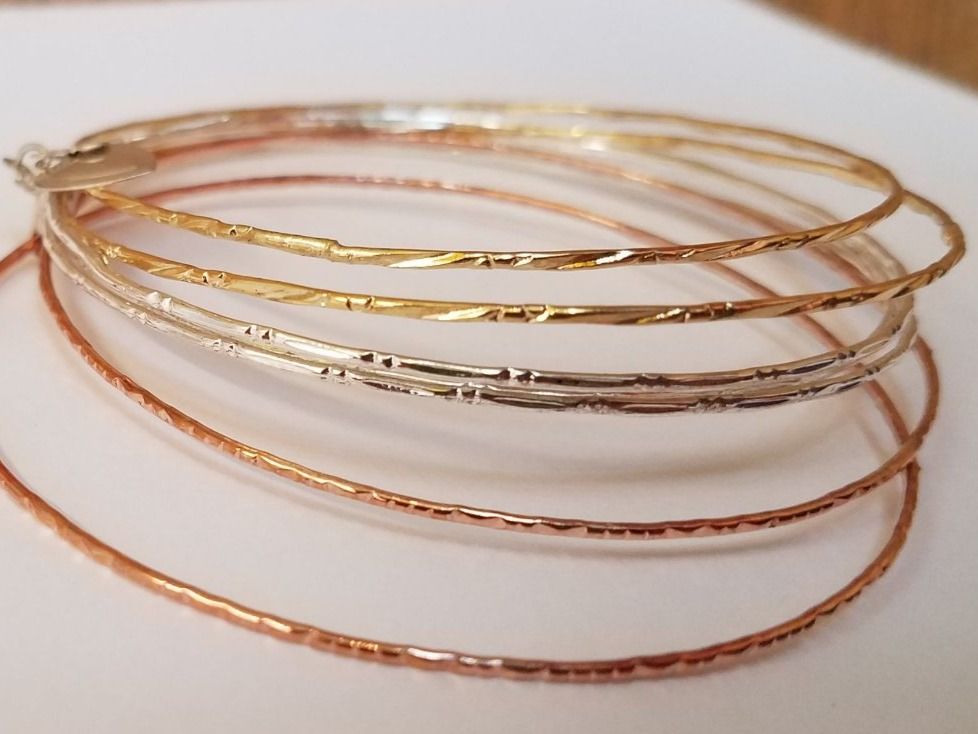 6-teiliges Oberarmreif Set Silber 925 - Verstellbare Boho Armbänder Für Damen