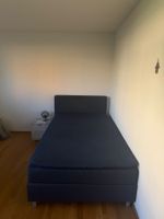Verkaufe mein modernes Boxspringbett in elegantem Dunkelblau