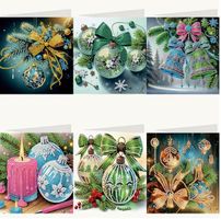 Diamond Painting 6 Stück Weihnachtskarten