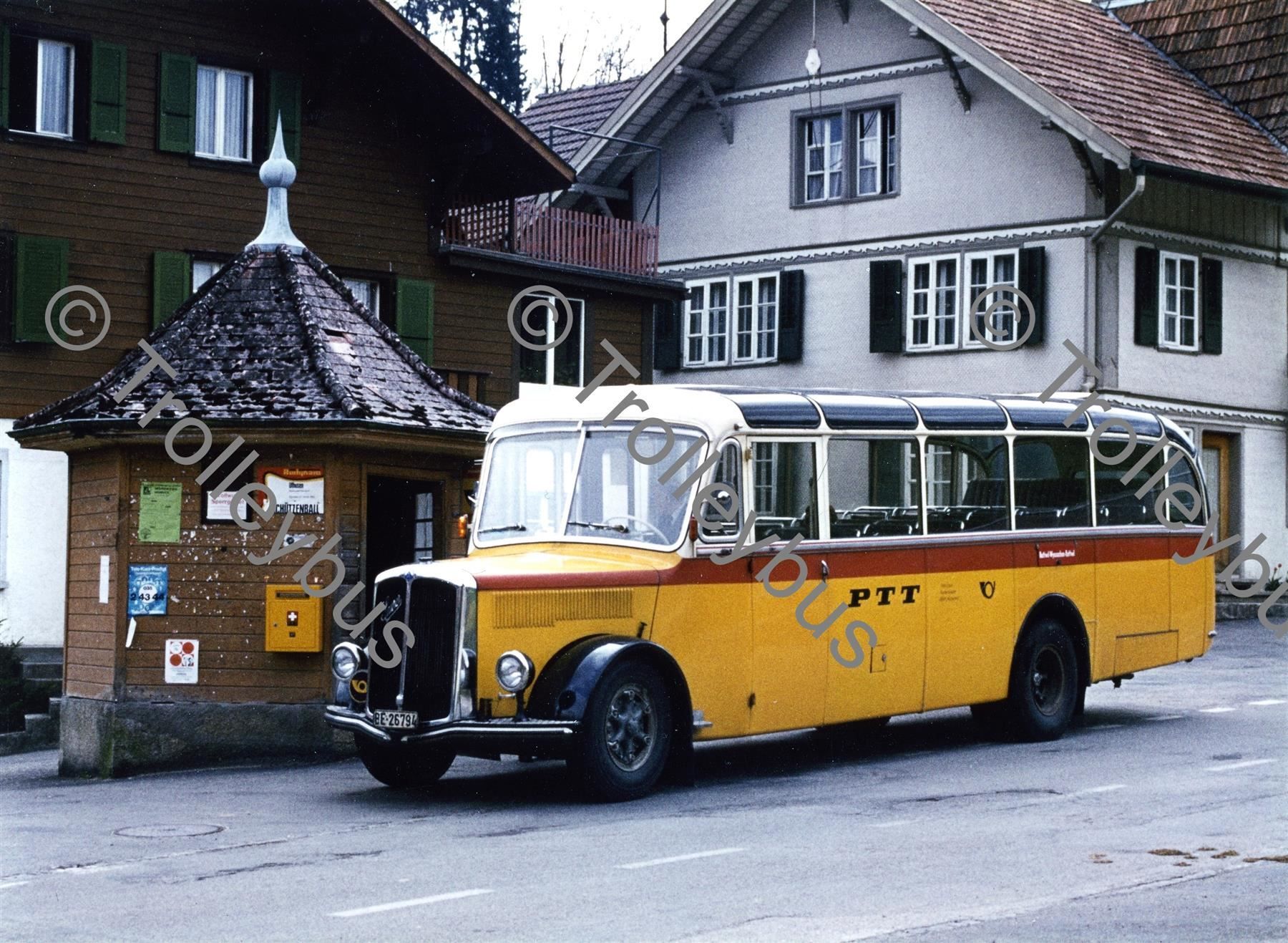 Cartoline postali: Postauto Postkarte Saurer L4C                         BTM057 – Nuovo (secondo la descrizione) da Bottmingen venduto da Trolleybus