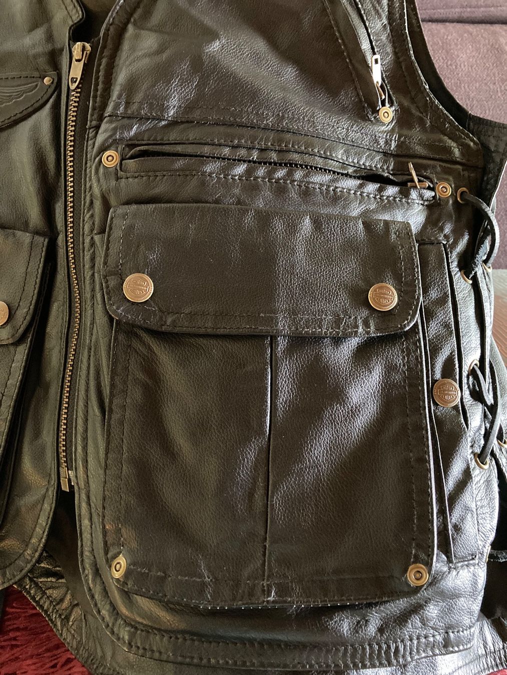 Harley-Davidson Gilet & Giacche: Harley-Davidson Herrenweste Leder M – Usato da Winterthur venduto da wintidizi 4