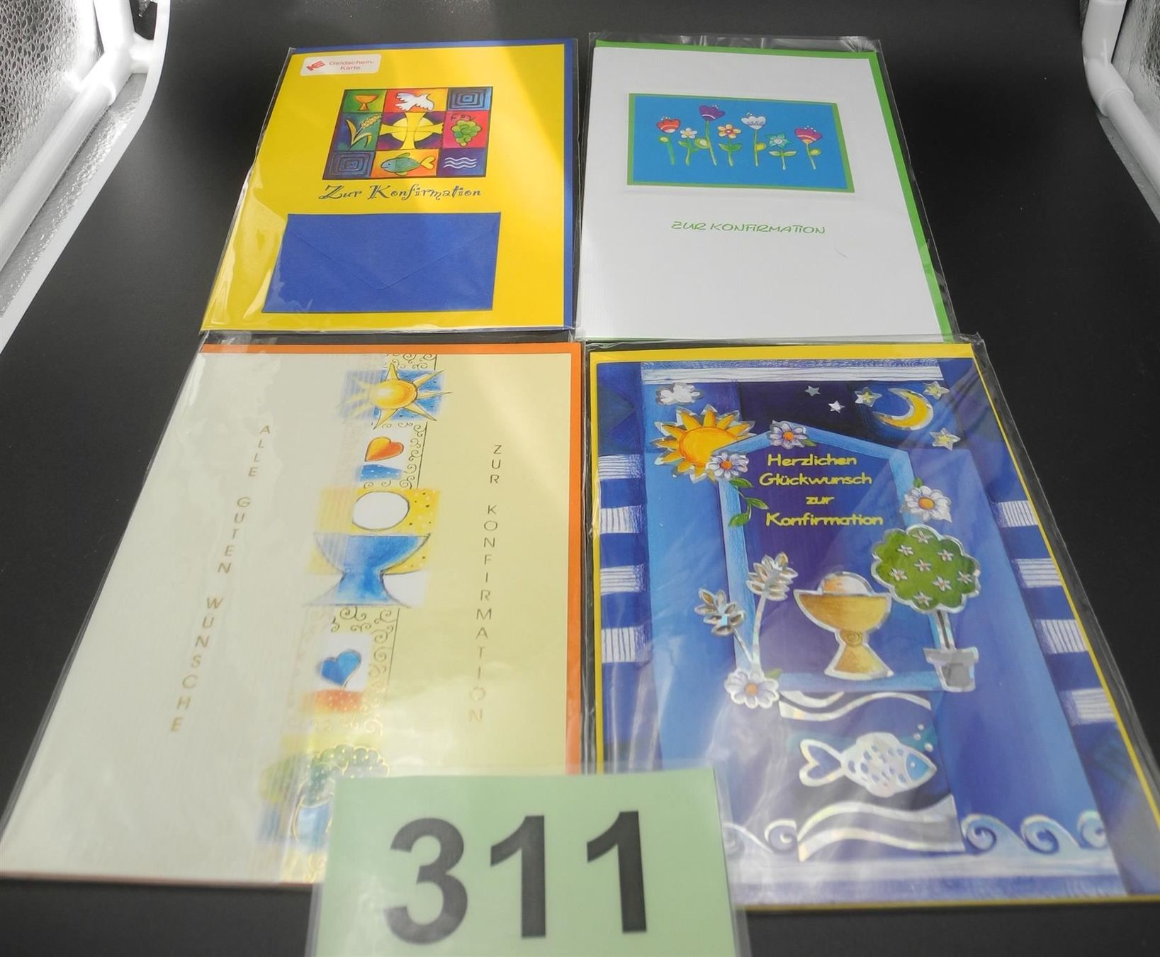 Cartoline: 4 Stk. Konfirmationskarten, Nr. 311 – Nuovo e nell'imballaggio originale da Kottwil venduto da Crazyrolf 1