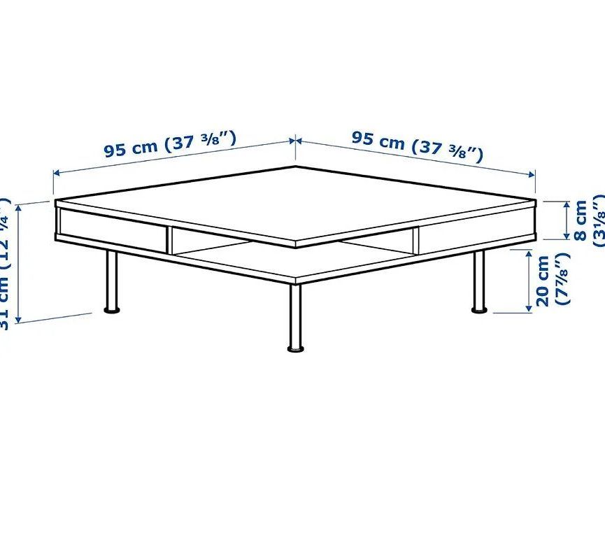 Ikea Tables: IKEA Tofteryd Wohnzimmer Tisch 95x95 – D'occasion à Rickenbach LU par kel_2zfz 3