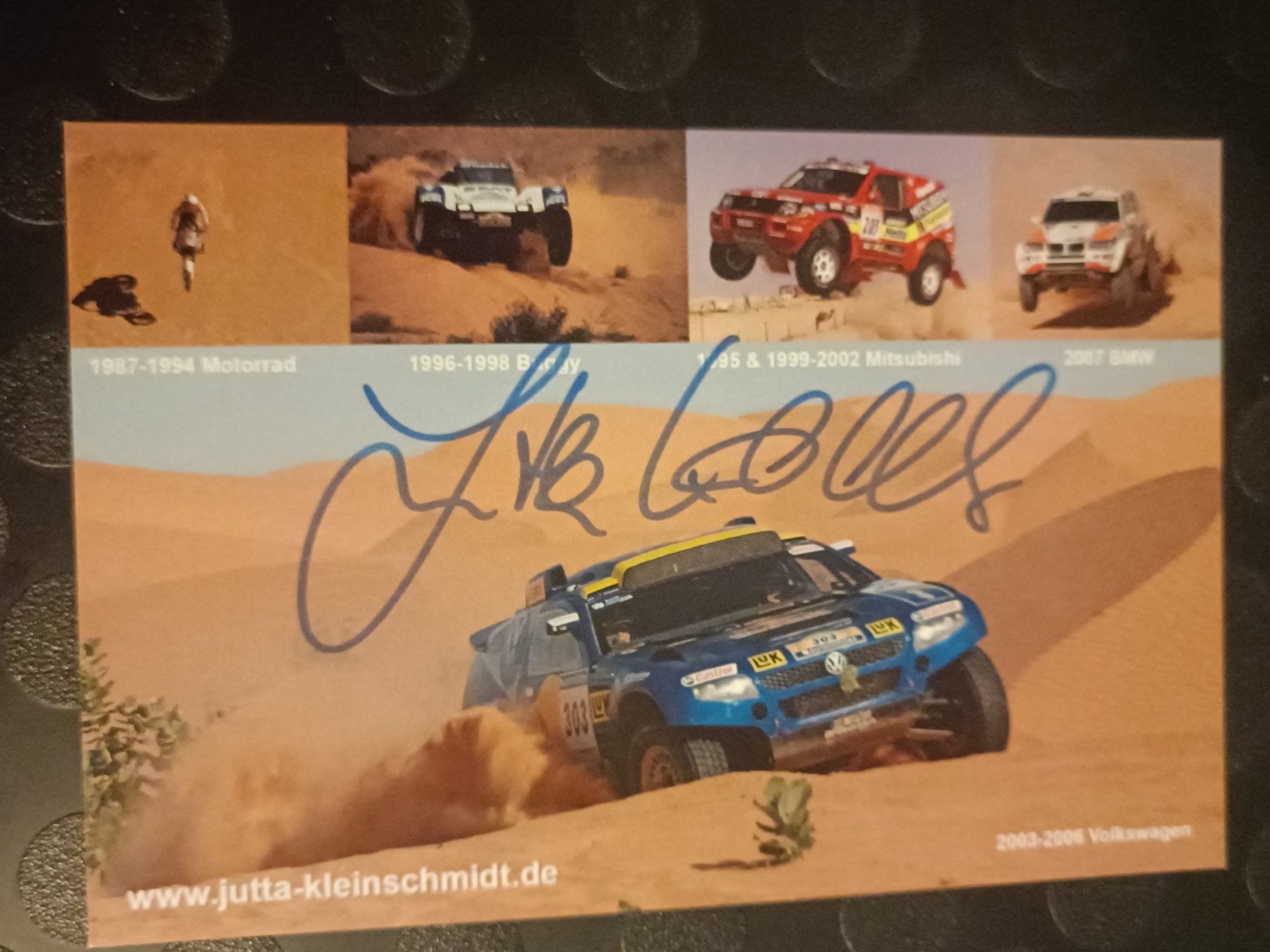 Autographes: Jutta Kleinschmidt - handsignirt – D'occasion à Menziken par Artographs