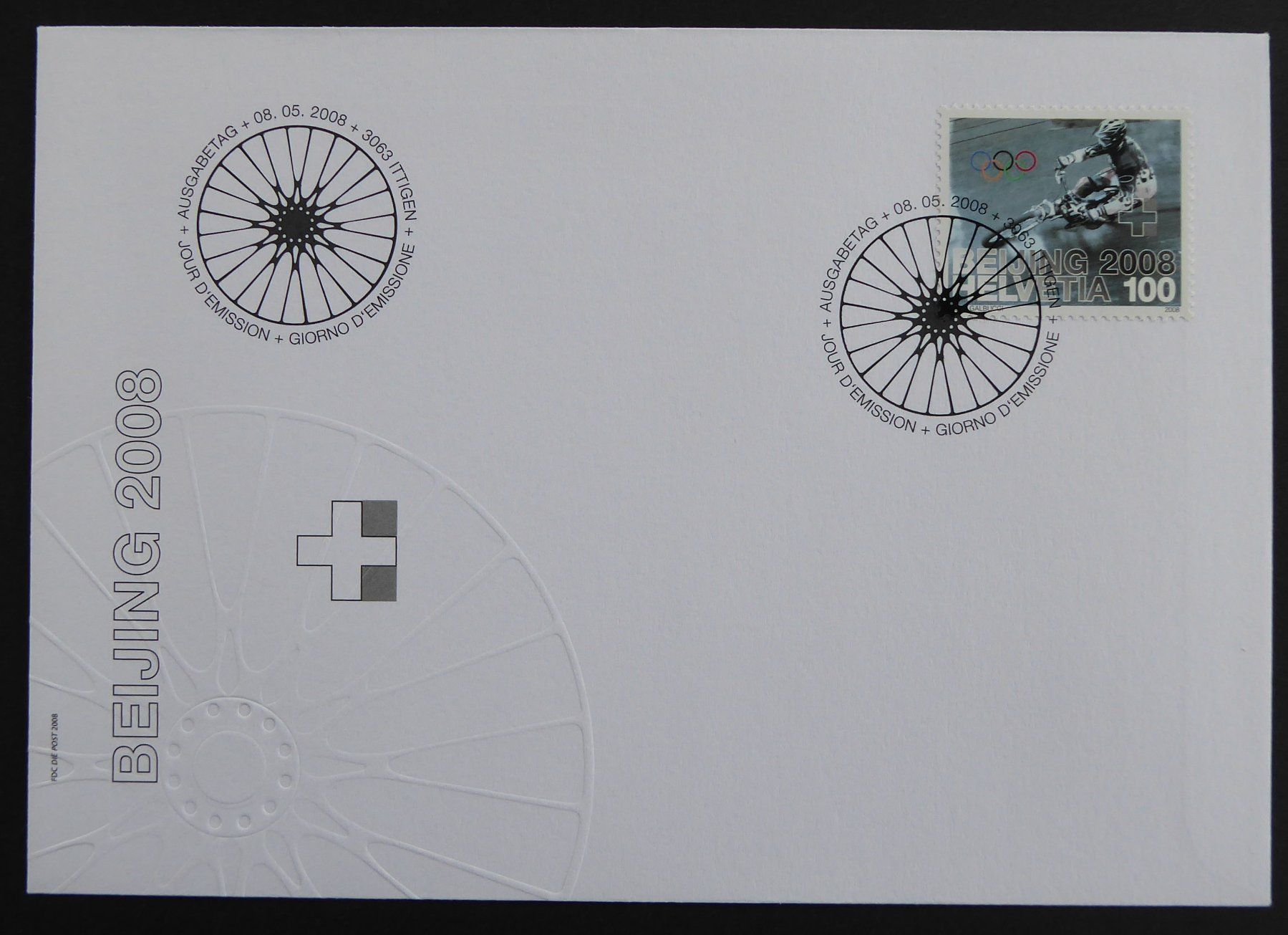 Tutti i francobolli: 2008 - CH - Znr. 1277 / Einzelwert - FDC - ES - 08.05.2008 – Usato da Holziken venduto da Cindy003