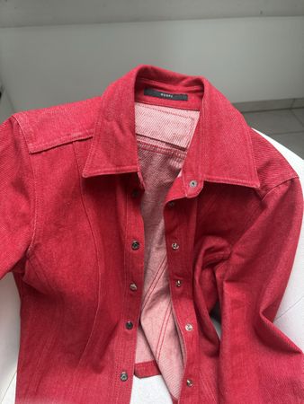 Gucci Jeansjacke rot original