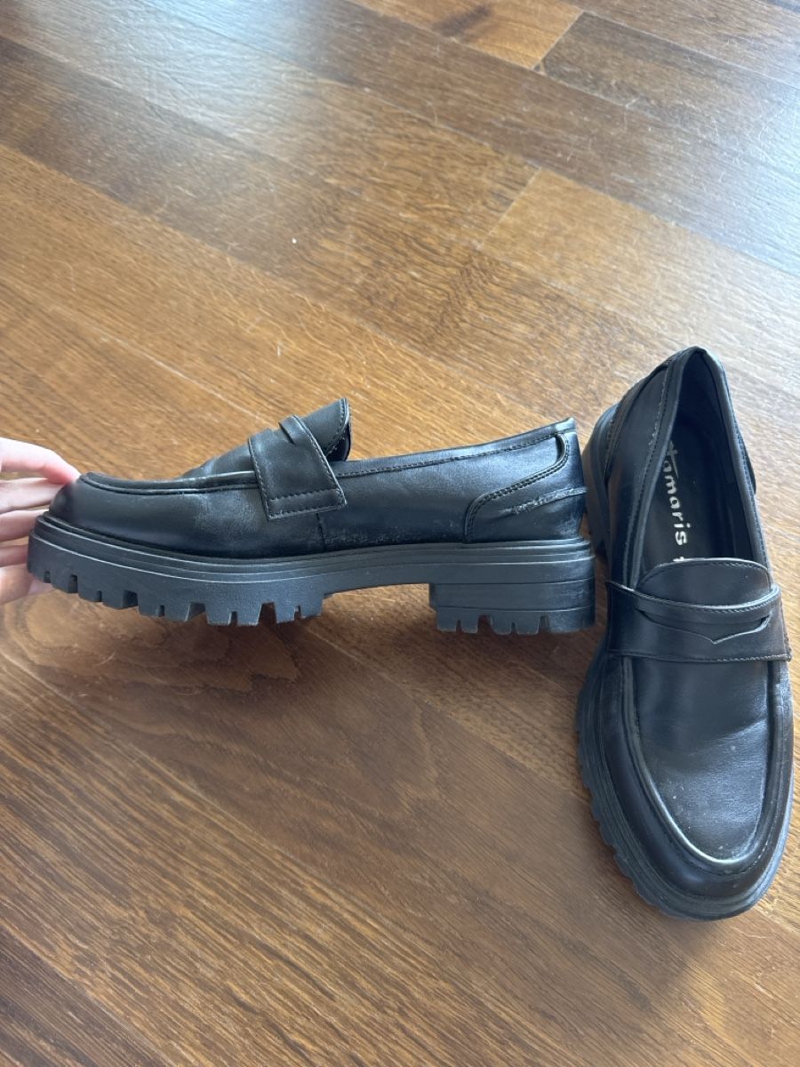 Tamaris Scarpe da donna: Tamaris Loafers Schwarz – Nuovo (secondo la descrizione) da Basel venduto da Ercegun123 3