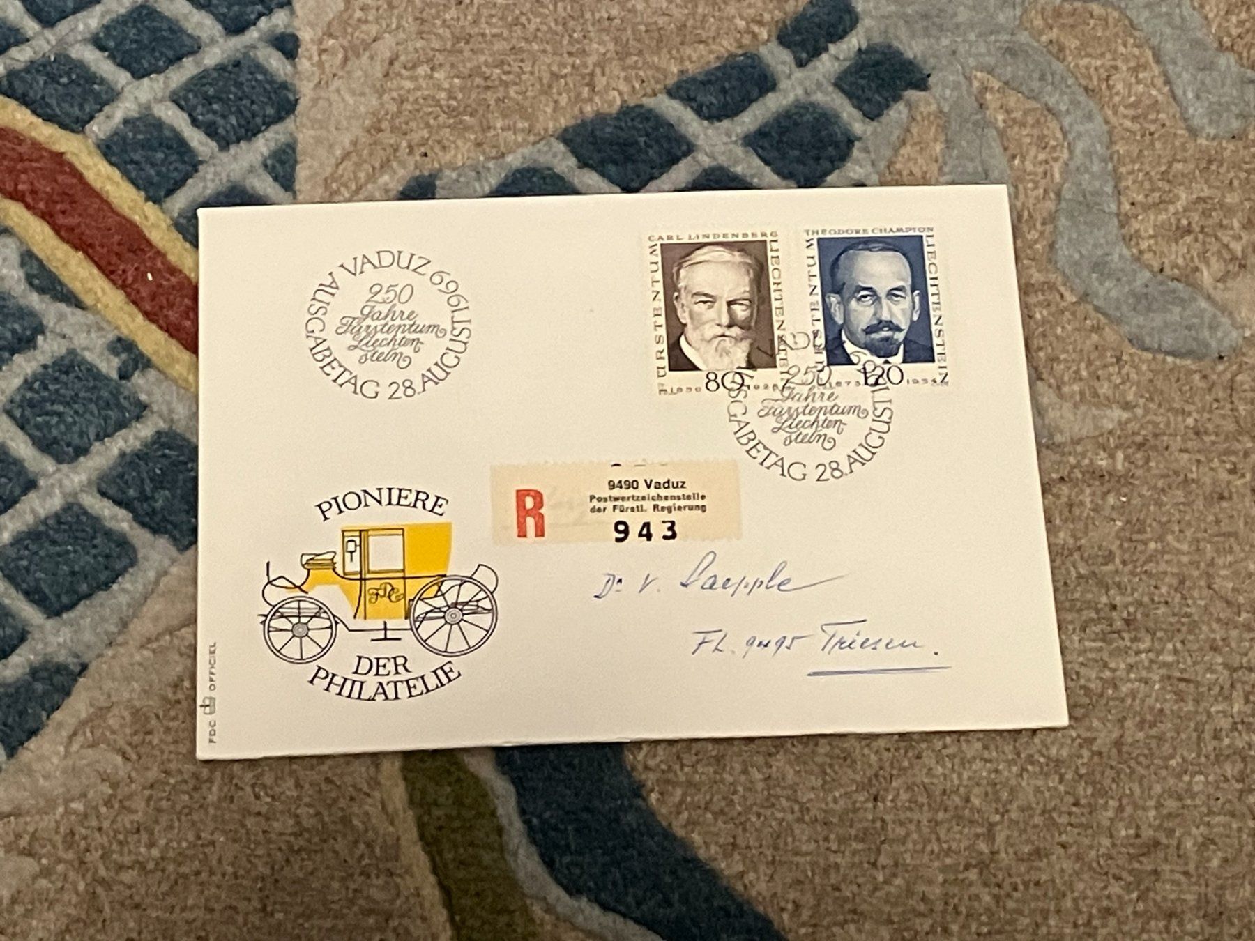 Tutti i francobolli: 1 Erstagsbrief LI Einschreiben 1969 – Nuovo (secondo la descrizione) da Koblenz venduto da Markenhimmel