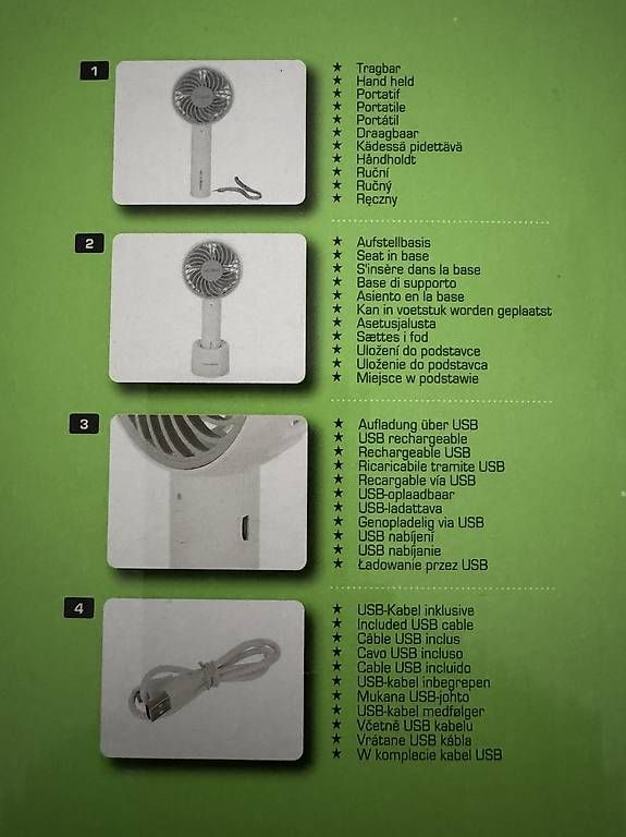 Ventilatori: Handventilator Lacerta stylies – Usato da Diepoldsau venduto da Take1 2