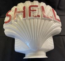Original Shell Glas Muschel 30er Jahre ,kein Emailschild rar