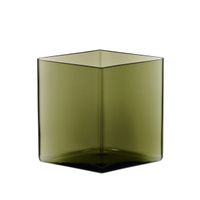 1 x Iittala Ruutu Vase 205x180mm, moosgrün