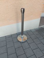 Personenleitsystem Pfosten Edelstahl guter Zustand