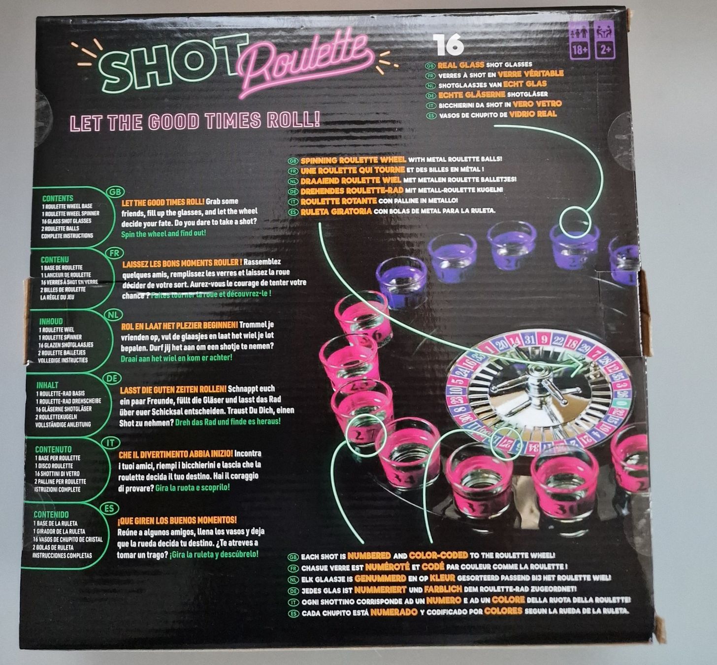 Giochi: Shot Roulette Trinkspiel, Neu – Nuovo e nell'imballaggio originale da Oberuzwil venduto da aseinkaufswelt 1