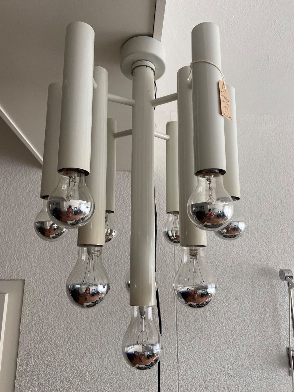 Temde Leuchten Kronleuchter & Deckenlampen: Temde (CH) Type : 415 , Space Age , Deckenleuchte ca. 1960- – Gebraucht aus Speicher von AndHa 1