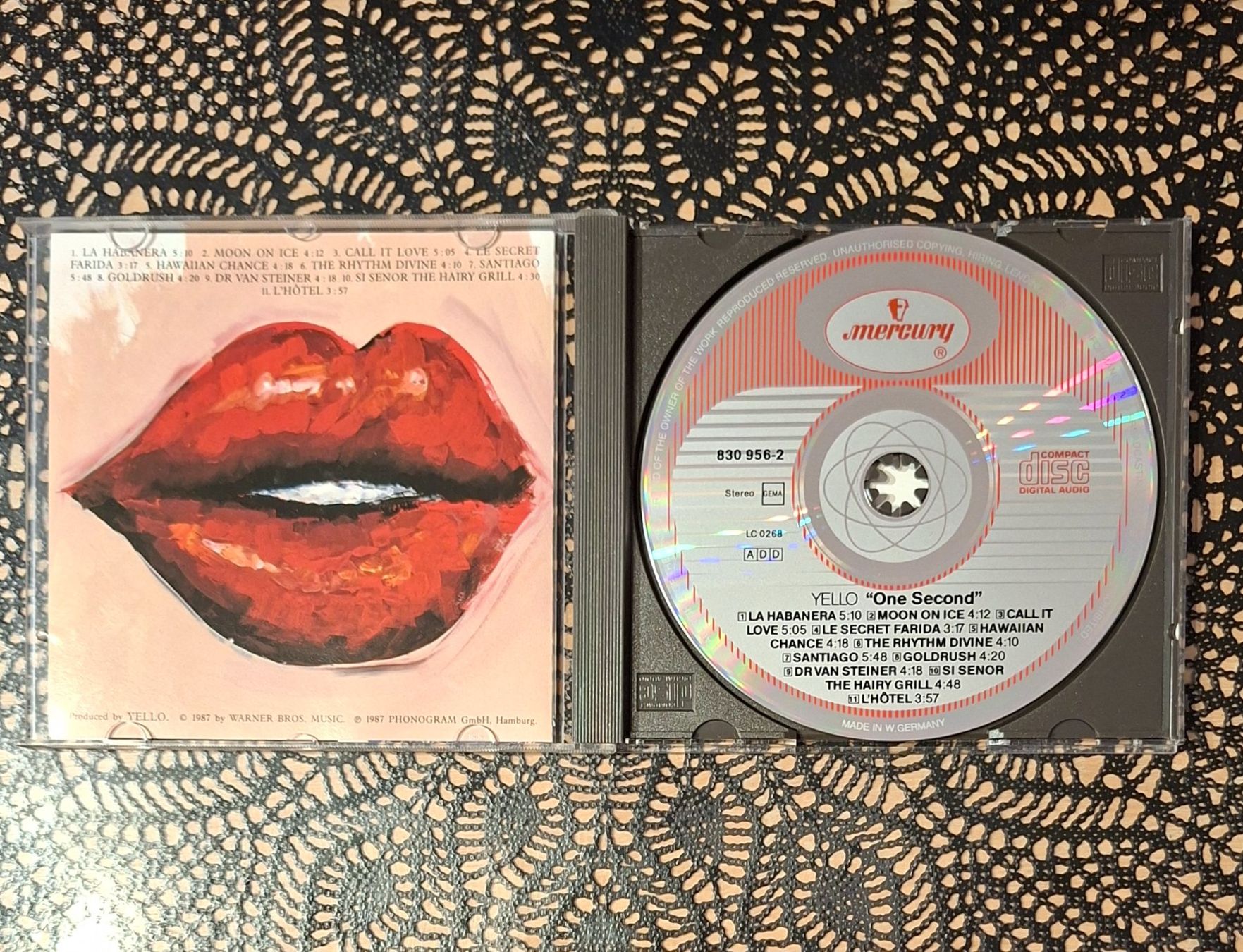 CD: Yello - One Second, CH Electronic CD Album 1987 – Usato da Schönenberg TG venduto da Gregordini 2