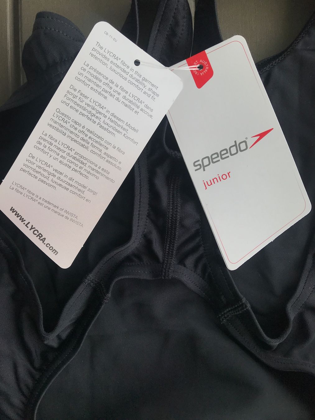 Speedo Costumi da bagno & Bikini: Badekleid Speedo Endurance, Gr. 152, schwarz – Nuovo e nell'imballaggio originale da Ebnat-Kappel venduto da Molton 7